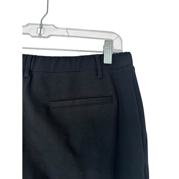 Quince Black Basic Office Work Ultra-Stretch Ponte Straight Leg Pants Large - Picture 7 of 13